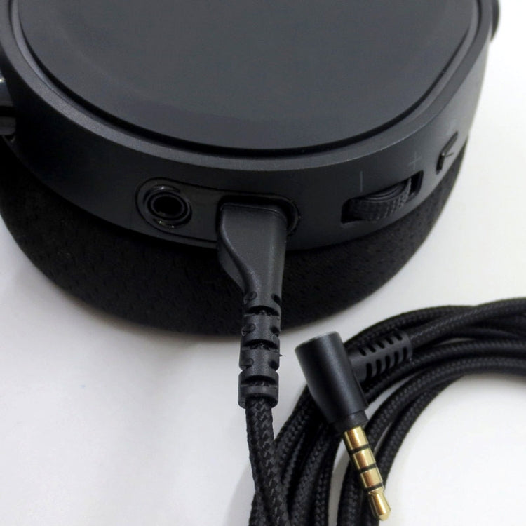 ZS0169 USB Braided Headphone Audio Cable for SteelSeries Arctis 3 / 5 / 7 / Pro(Black) by buy2fix