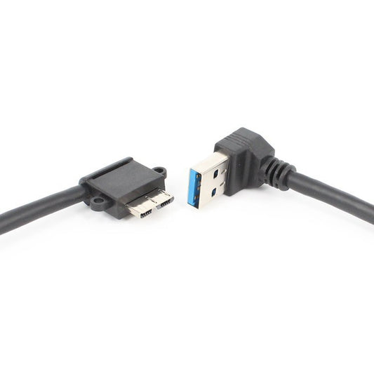 2 PCS USB 3.0 Upper Elbow Male to Micro USB 3.0 Elbow Charging Data Cable, Cable Length: 27cm by buy2fix