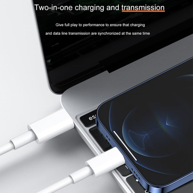 20W 9V/2A 1M USB-C / Type-C to 8 Pin PD Fast Charging Cable for iPhone, iPad, Cable Length: 1m(White) - Normal Style Cable by buy2fix | Online Shopping UK | buy2fix