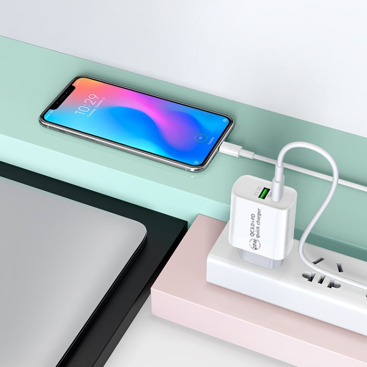 20W 9V/2A 1M USB-C / Type-C to 8 Pin PD Fast Charging Cable for iPhone, iPad, Cable Length: 1m(White) - Normal Style Cable by buy2fix | Online Shopping UK | buy2fix