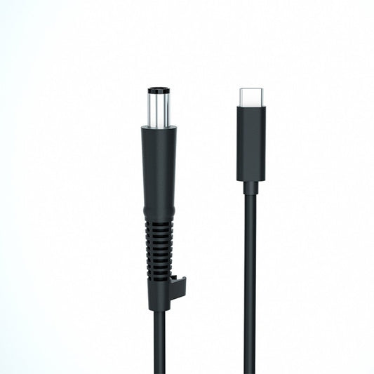 For HP Laptop USB-C / Type-C to 7.4 x 0.6mm Power Charging Cable, Cable Length: about 1.5m(Black) - For HP by buy2fix | Online Shopping UK | buy2fix