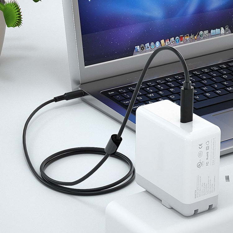 For HP Laptop USB-C / Type-C to 7.4 x 0.6mm Power Charging Cable, Cable Length: about 1.5m(Black) by buy2fix