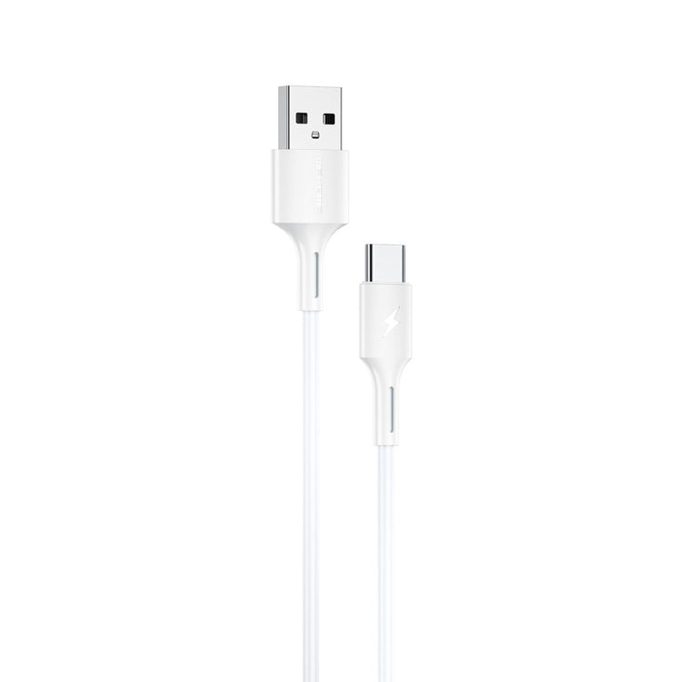 WK WDC-136 USB to Type-C / USB-C 3A Fast Charing Data Cable(White) - USB-C & Type-C Cable by WK | Online Shopping UK | buy2fix