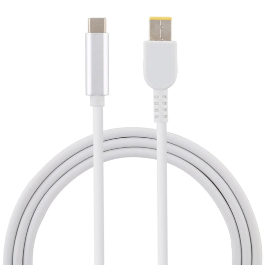USB-C / Type-C to Big Square Male Laptop Power Charging Cable for Lenovo, Cable Length: about 1.5m(White) - For Lenovo by buy2fix | Online Shopping UK | buy2fix