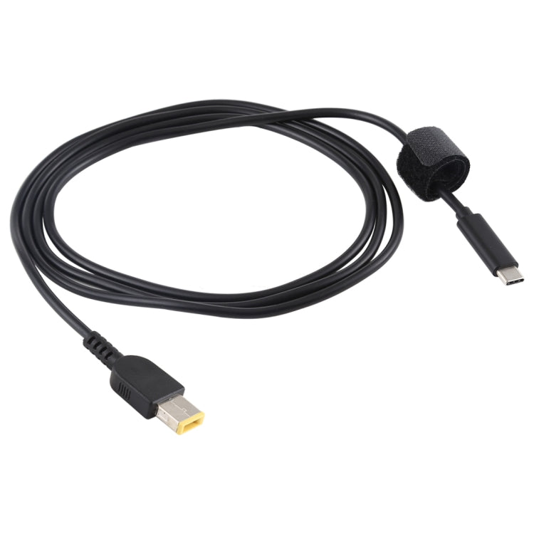 USB-C / Type-C to Big Square USB Male Laptop Power Charging Cable for Lenovo Thinkpad/ThinkBook/Xiaoxin, Cable Length: about 1.5m(Black) by buy2fix