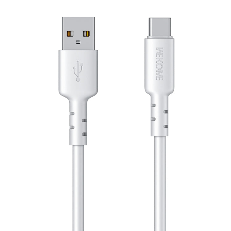 WEKOME WDC-01 Tidal Energy Series 6A USB to USB-C/Type-C PVC Data Cable, Length: 1m (White) - USB-C & Type-C Cable by WK | Online Shopping UK | buy2fix