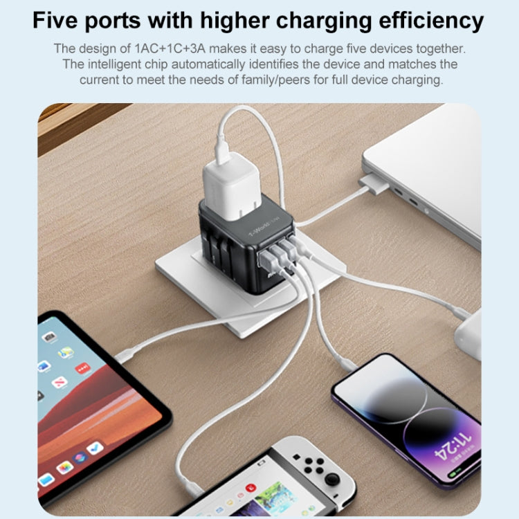 MOMAX UA12 1-World 17W Global Travel Fast Charger Power Adapter - Plug Adaptor by MOMAX | Online Shopping UK | buy2fix