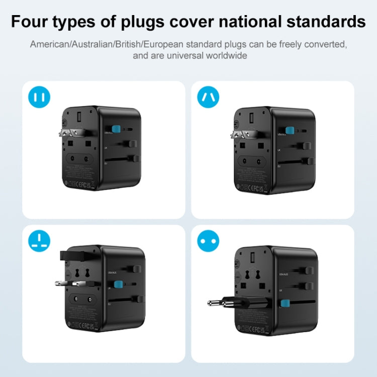 MOMAX UA12 1-World 17W Global Travel Fast Charger Power Adapter - Plug Adaptor by MOMAX | Online Shopping UK | buy2fix