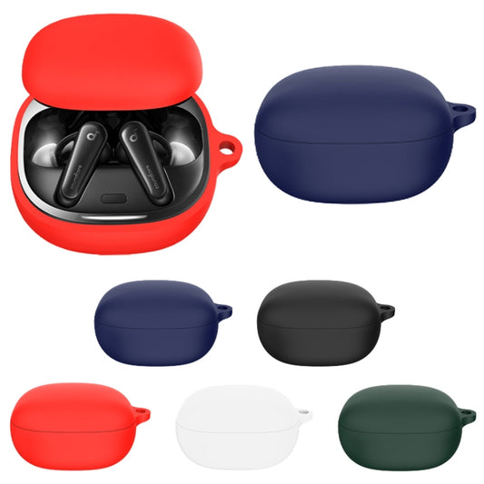 For Anker Soundcore Liberty 4 Bluetooth Earphone Silicone Protective Case (White) by buy2fix