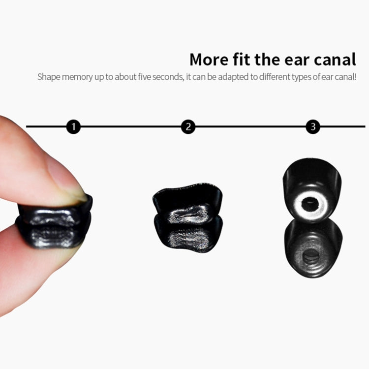 A Pair KZ Soft Memory Foam Earbuds For All In-Ear Earphone(Black) - Anti-dust & Ear Caps by KZ | Online Shopping UK | buy2fix