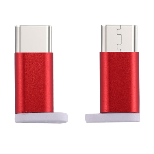 Type-C Male to Micro USB 2.0 Female Converter Adapter(Red) by buy2fix