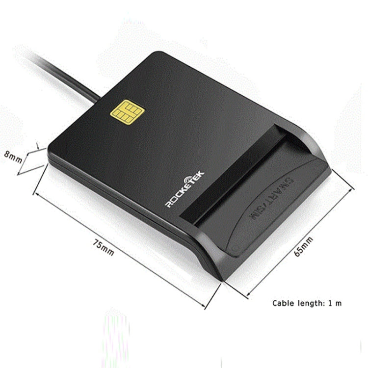 ROCKETEK SCR1-C CAC ID SIM Chip Smart Card Reader - by ROCKETEK | Online Shopping UK | buy2fix