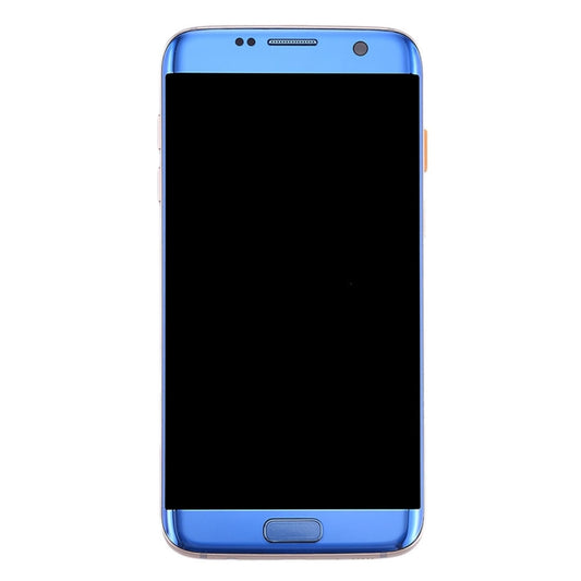 Original LCD Screen and Digitizer Full Assembly with Frame & Charging Port Board & Volume Button & Power Button for Galaxy S7 Edge / G935A(Blue) - LCD Screen by buy2fix | Online Shopping UK | buy2fix