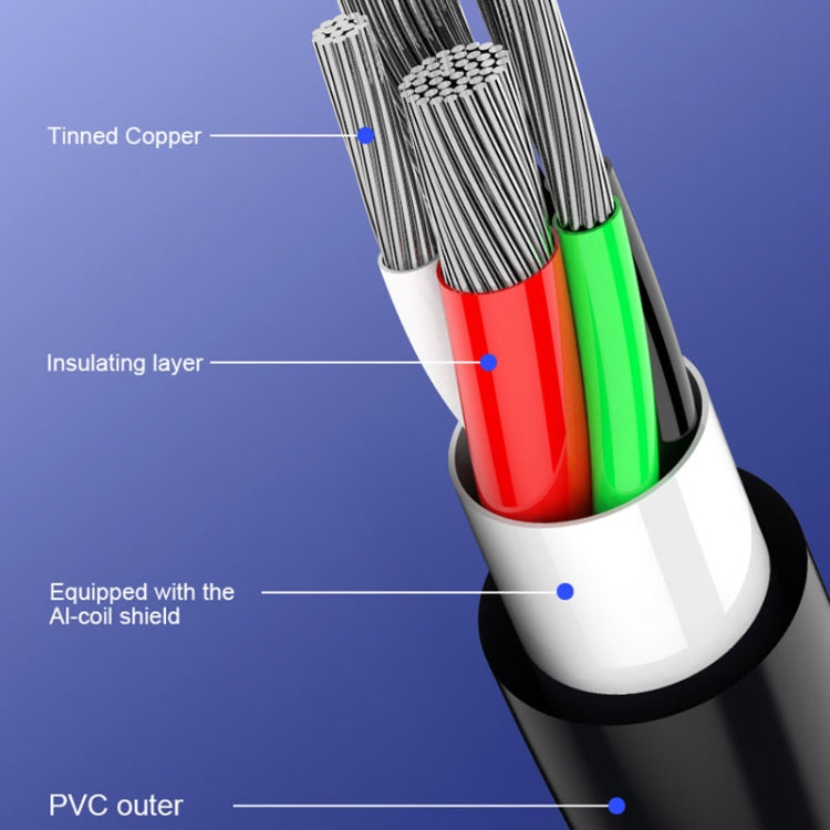 WK WDC-092 3m 2.4A Max Output Full Speed Pro Series USB to Micro USB Data Sync Charging Cable(Black) - Micro USB Cable by WK | Online Shopping UK | buy2fix