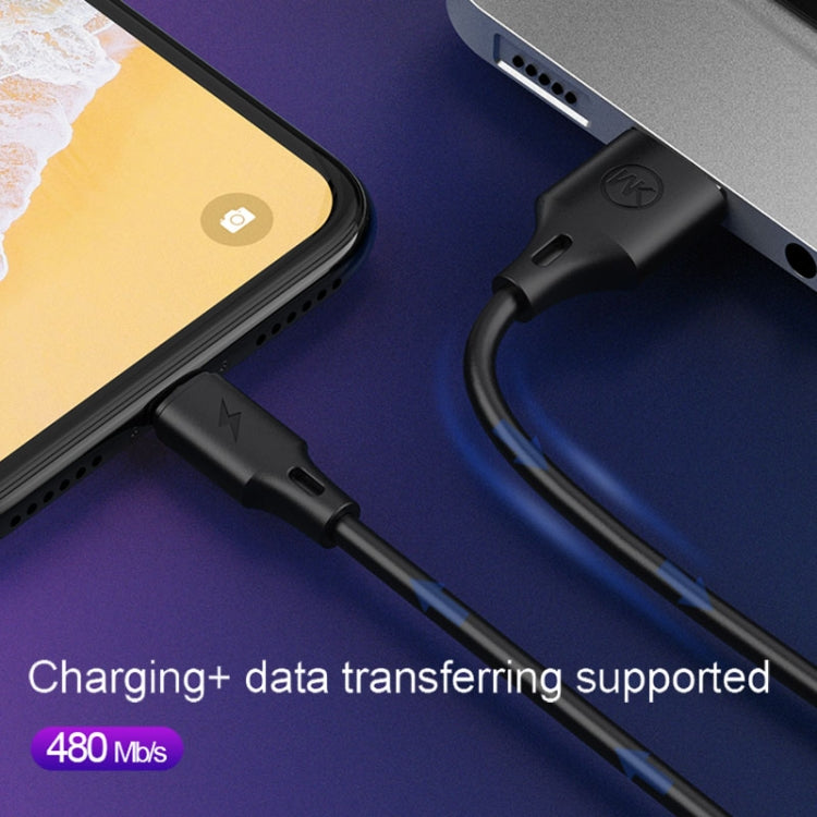 WK WDC-092 3m 2.4A Max Output Full Speed Pro Series USB to Micro USB Data Sync Charging Cable(Black) - Micro USB Cable by WK | Online Shopping UK | buy2fix