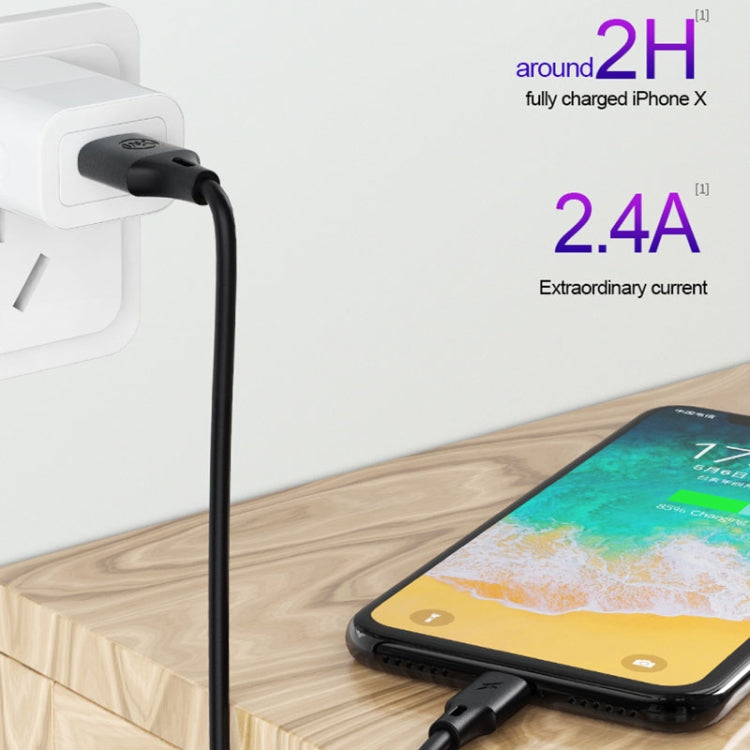 WK WDC-092 3m 2.4A Max Output Full Speed Pro Series USB to Micro USB Data Sync Charging Cable(Black) - Micro USB Cable by WK | Online Shopping UK | buy2fix