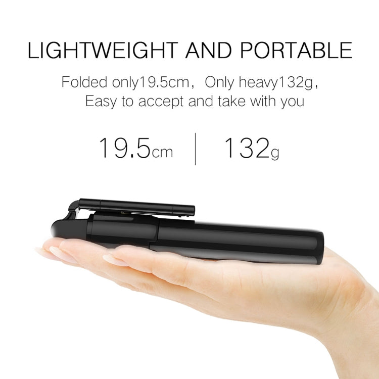 K07 Bluetooth 4.0 Mobile Phone Adjustable Bluetooth Selfie Stick Self-timer Pole Tripod (Black) - Selfie Sticks by buy2fix | Online Shopping UK | buy2fix