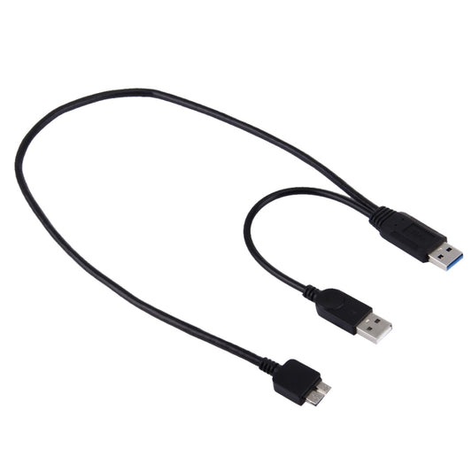 50cm 2 in 1 USB 3.0 to Micro USB 3.0 + USB 2.0 Data / Charging Cable, For Samsung, Huawei, Xiaomi, LG, HTC and other Smartphones by buy2fix