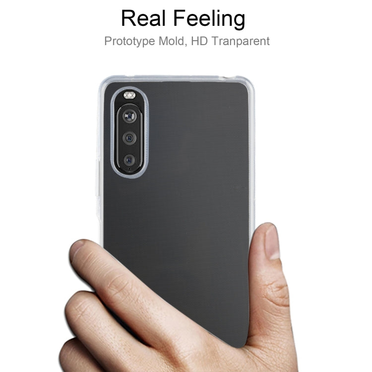 For Sony Xperia 10 III 0.75mm Ultra-thin Transparent TPU Soft Protective Case (Transparent) - Sony Cases by buy2fix | Online Shopping UK | buy2fix