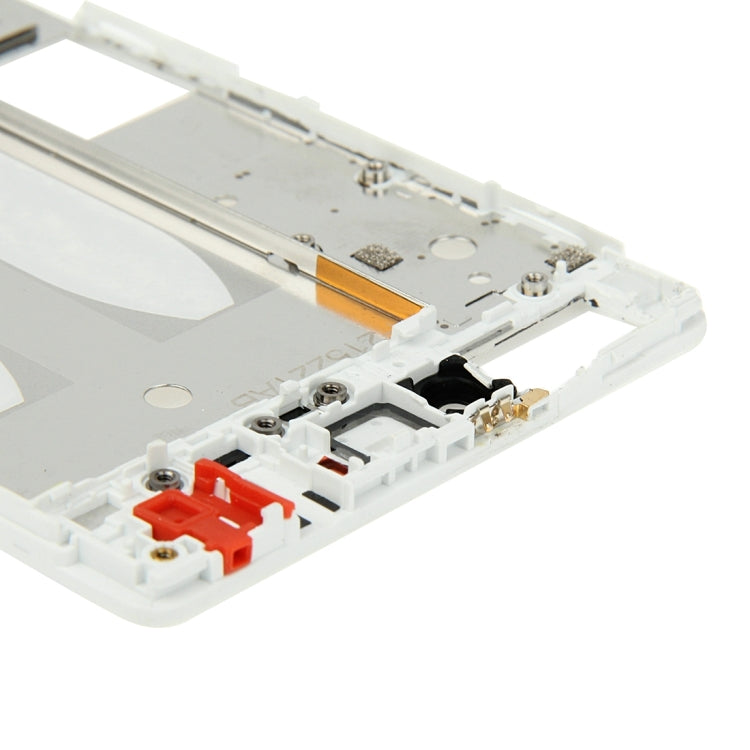 For Huawei P8 Front Housing LCD Frame Bezel Plate(White) - Full Housing Cover by buy2fix | Online Shopping UK | buy2fix