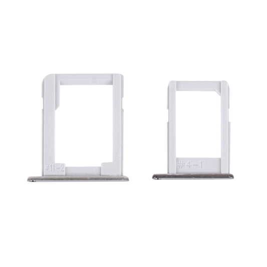For Galaxy E5 (Dual SIM Version) SIM Card Tray + Micro SD / SIM Card Tray (Silver) - Card Tray by buy2fix | Online Shopping UK | buy2fix
