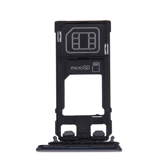 SIM Card Tray + Micro SD Card Tray for Sony Xperia XZ (Single SIM Version)(Dark Blue) - Card Tray by buy2fix | Online Shopping UK | buy2fix