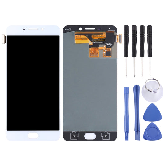 Original LCD Screen for OPPO R9 with Digitizer Full Assembly (White) - LCD Screen by buy2fix | Online Shopping UK | buy2fix