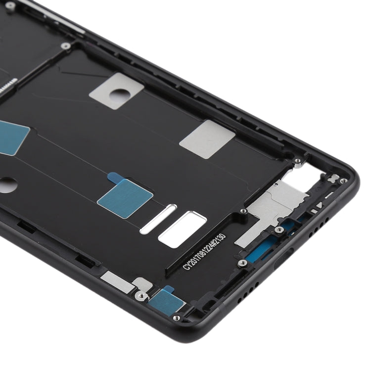 Middle Frame Bezel with Side Keys for Xiaomi Mi Mix2 (Black) - Frame Bezel Plate by buy2fix | Online Shopping UK | buy2fix