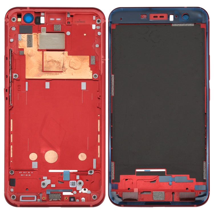 Front Housing LCD Frame Bezel Plate for HTC U11(Red) - Full Housing Cover by buy2fix | Online Shopping UK | buy2fix