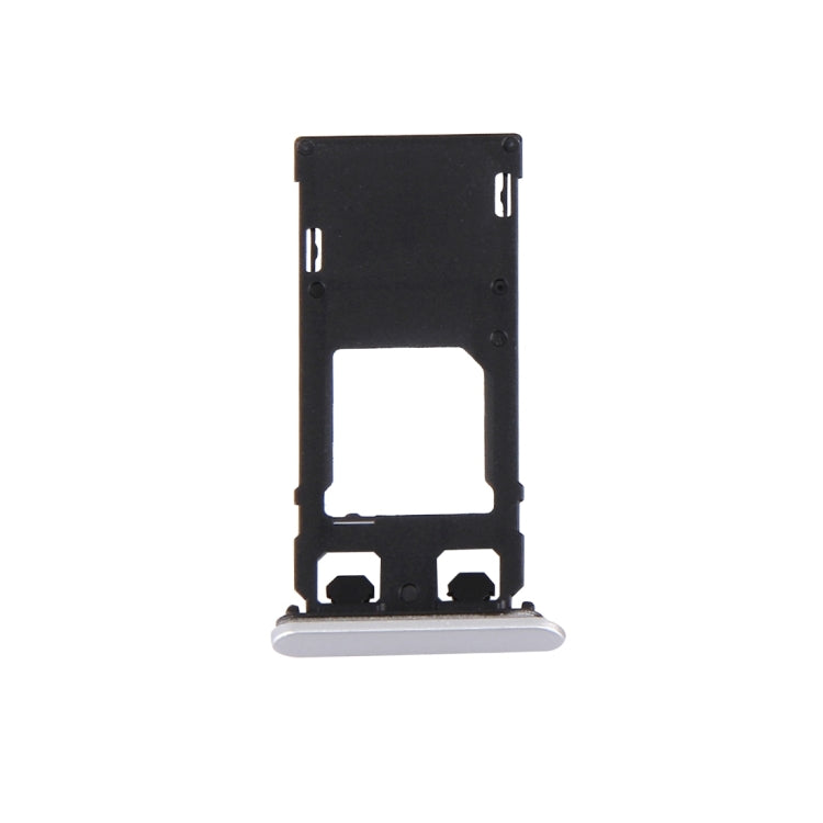 SIM Card Tray + Micro SD Card Tray + Card Slot Port Dust Plug for Sony Xperia X (Single SIM Version)(White) - Card Tray by buy2fix | Online Shopping UK | buy2fix