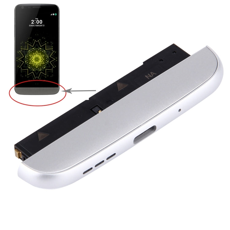 (Charging Dock + Microphone + Speaker Ringer Buzzer) Module for LG G5 / LS992 (US Version)(Silver) - For LG by buy2fix | Online Shopping UK | buy2fix