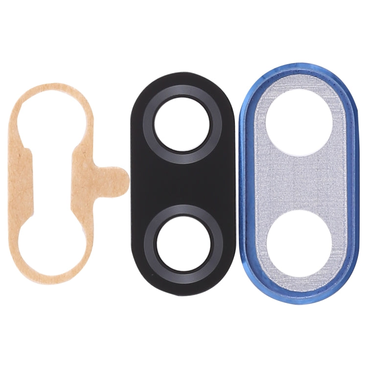 For Huawei Nova 3i 10pcs Back Camera Bezel with Lens Cover & Adhesive (Blue) - Camera Series by buy2fix | Online Shopping UK | buy2fix