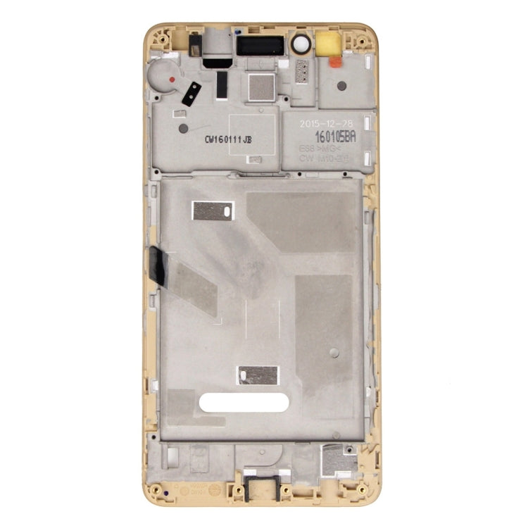 For Huawei Honor 5X / GR5 Front Housing LCD Frame Bezel Plate(Gold) - Frame Bezel Plate by buy2fix | Online Shopping UK | buy2fix