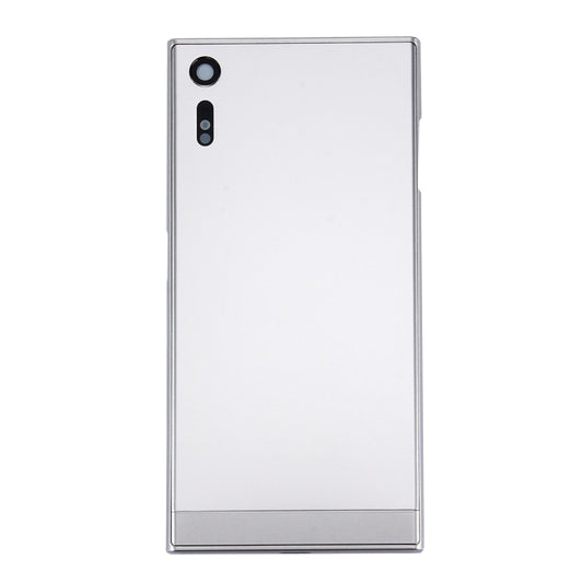 Back Battery Cover + Back Battery Bottom Cover + Middle Frame for Sony Xperia XZ(Silver) by buy2fix
