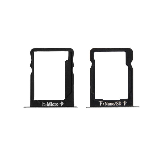 For Huawei Mate 7 SIM Card Tray and Micro SD Card Tray(Grey) by buy2fix
