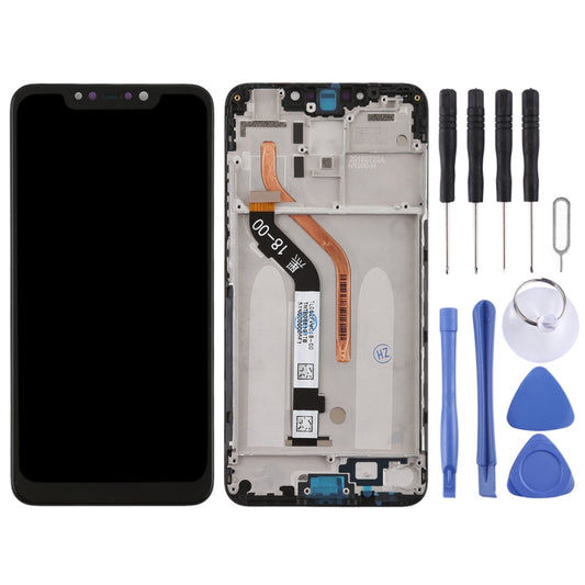 TFT LCD Screen for Xiaomi Pocophone F1 Digitizer Full Assembly with Frame(Black) - LCD Screen by buy2fix | Online Shopping UK | buy2fix