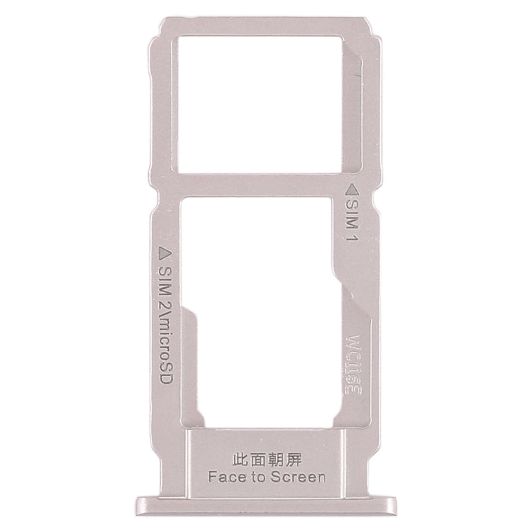 For OPPO R11 Plus SIM Card Tray + SIM Card Tray / Micro SD Card Tray (Silver) - Card Tray by buy2fix | Online Shopping UK | buy2fix