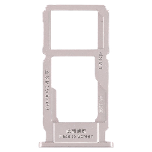 For OPPO R11 Plus SIM Card Tray + SIM Card Tray / Micro SD Card Tray (Silver) by buy2fix