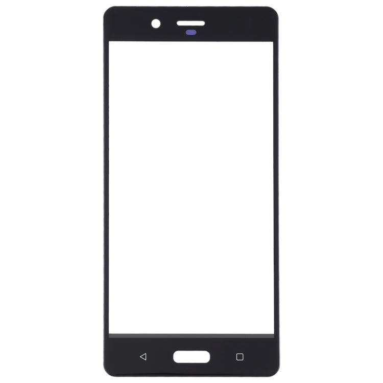 Front Screen Outer Glass Lens for Nokia 8 / N8 TA-1012 TA-1004 TA-1052(Black) - Outer Glass Lens by buy2fix | Online Shopping UK | buy2fix