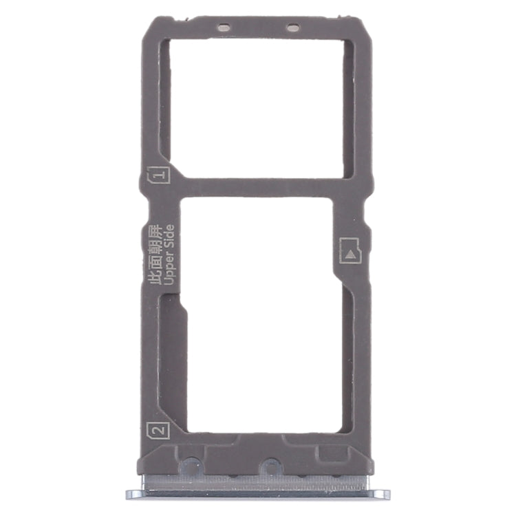 For Vivo X21 SIM Card Tray + SIM Card Tray / Micro SD Card Tray (Silver) - Card Tray by buy2fix | Online Shopping UK | buy2fix