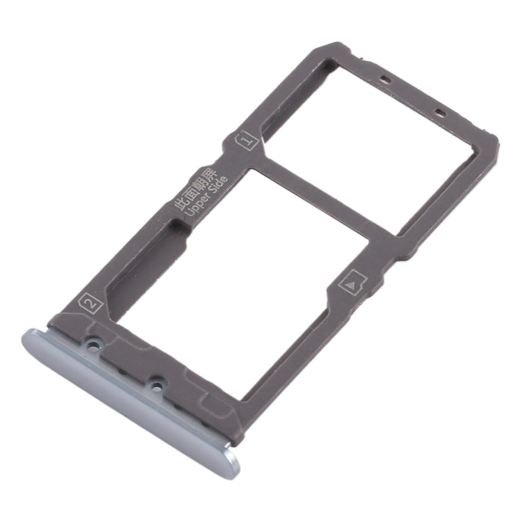 For Vivo X21 SIM Card Tray + SIM Card Tray / Micro SD Card Tray (Silver) - Card Tray by buy2fix | Online Shopping UK | buy2fix