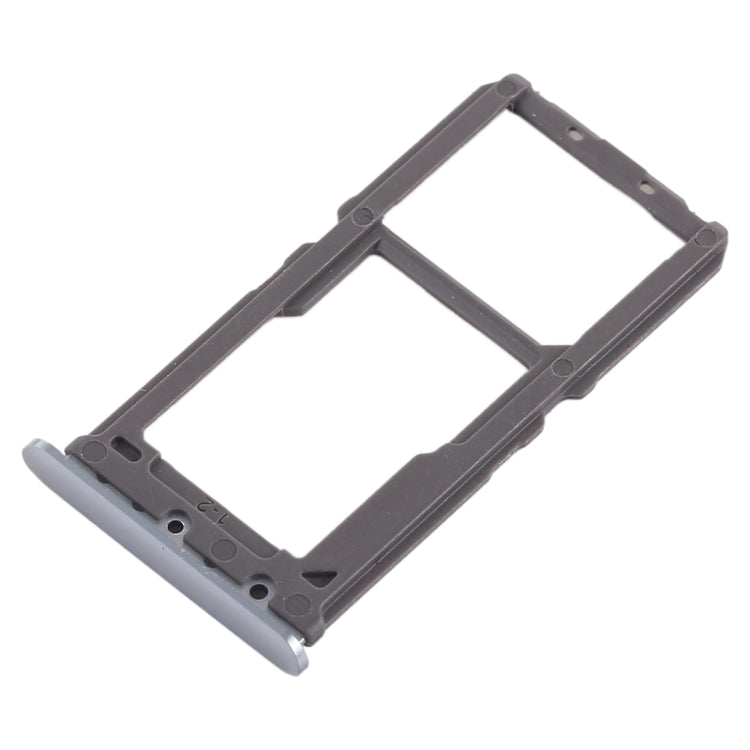 For Vivo X21 SIM Card Tray + SIM Card Tray / Micro SD Card Tray (Silver) - Card Tray by buy2fix | Online Shopping UK | buy2fix