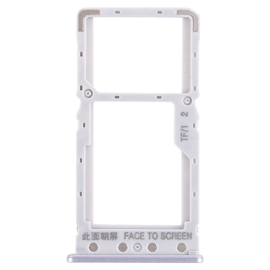 SIM Card Tray + SIM Card Tray / Micro SD Card Tray for Xiaomi Redmi 6 / Redmi 6A(Silver) by buy2fix