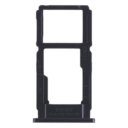 For OPPO R11s Plus SIM Card Tray + SIM Card Tray / Micro SD Card Tray (Black) by buy2fix