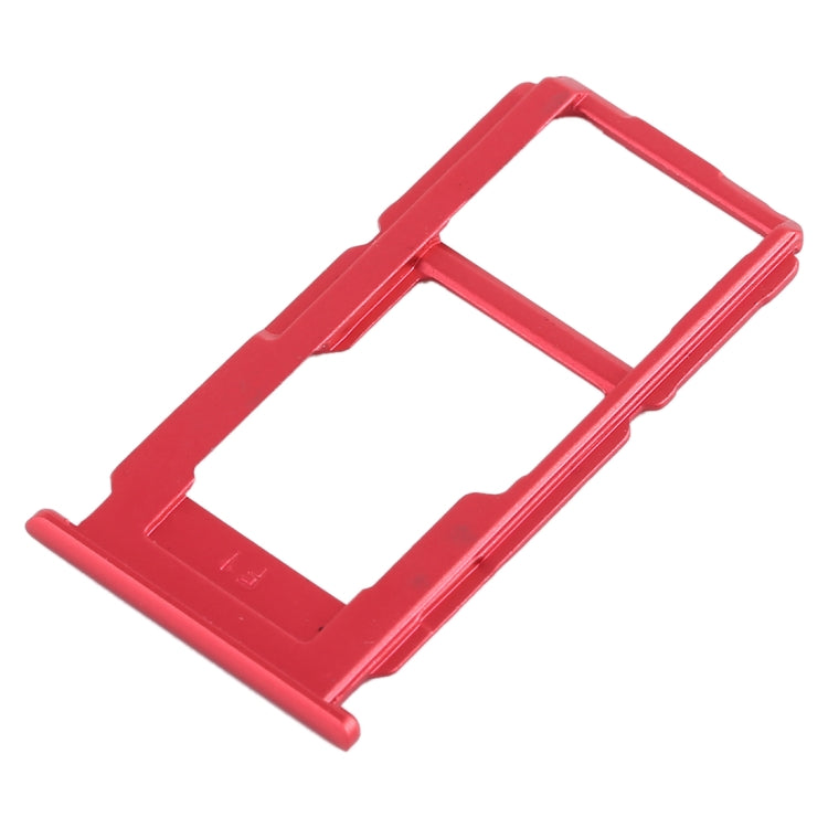 For OPPO R11 SIM Card Tray + SIM Card Tray / Micro SD Card Tray (Red) - Card Tray by buy2fix | Online Shopping UK | buy2fix