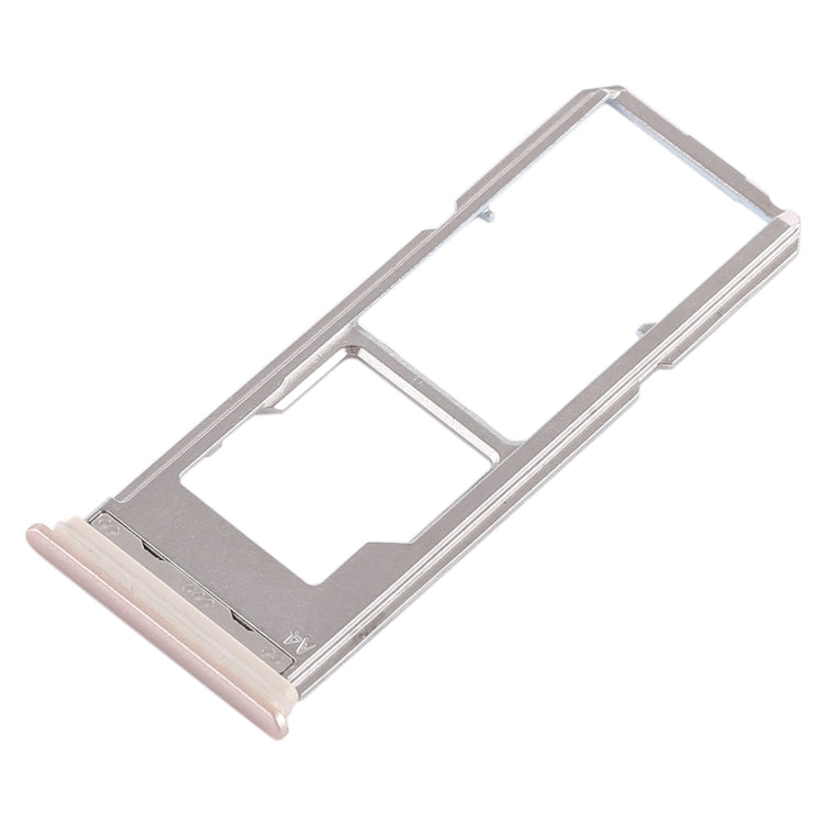 For Vivo Y79 2 x SIM Card Tray + Micro SD Card Tray (Gold) - Card Tray by buy2fix | Online Shopping UK | buy2fix