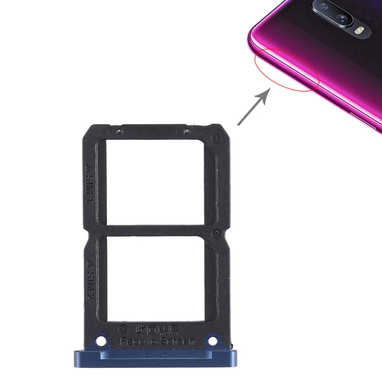 For OPPO R17 2 x SIM Card Tray (Blue) by buy2fix