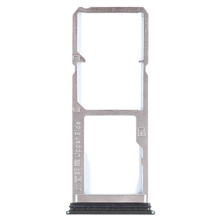 For Vivo Y75 2 x SIM Card Tray + Micro SD Card Tray (Black) - Card Tray by buy2fix | Online Shopping UK | buy2fix