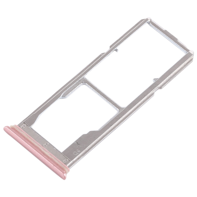 For Vivo Y75 2 x SIM Card Tray + Micro SD Card Tray (Rose Gold) - Card Tray by buy2fix | Online Shopping UK | buy2fix