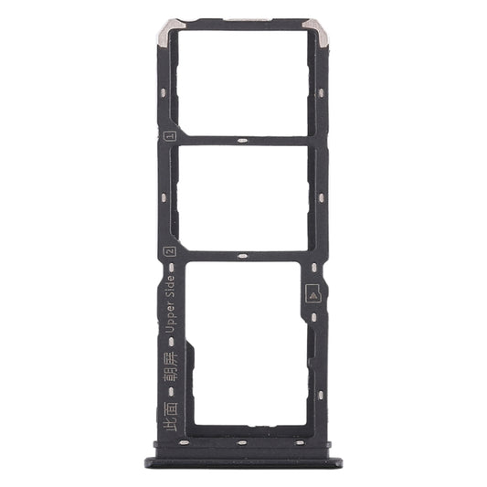 For Vivo Y97 2 x SIM Card Tray + Micro SD Card Tray (Black) by buy2fix